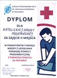 II miejsce w powiecie w konkursie wiedzy z udzielania pierwszej pomocy